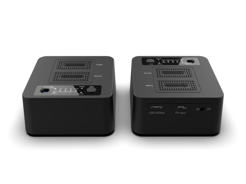 雙槽 M.2 NVMe 硬碟複製底座